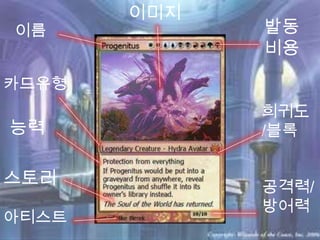 이미지
이름           발동
             비용
카드유형
             희귀도
능력           /블록

스토리          공격력/
             방어력
아티스트
 