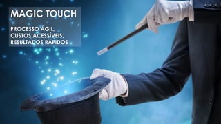 MAGIC TOUCH
PROCESSO ÁGIL,
CUSTOS ACESSÍVEIS,
RESULTADOS RÁPIDOS
 