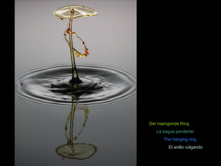 Der haengende Ring 
La bague pendante 
The hanging ring 
El anillo colgando 
 