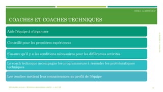 SECTION3:L’ÉQUIPEXP
COURS 3 : LA MÉTHODE XP
COACHES ET COACHES TECHNIQUES
25
Aide l’équipe à s’organiser
Conseillé pour les premières expériences
S’assure qu’il y a les conditions nécessaires pour les différentes activités
Le coach technique accompagne les programmeurs à résoudre les problématiques
techniques
Les coaches mettent leur connaissances au profit de l’équipe
MÉTHODES AGILES | MOSTEFAI MOHAMMED AMINE | © 2017 ESI
 