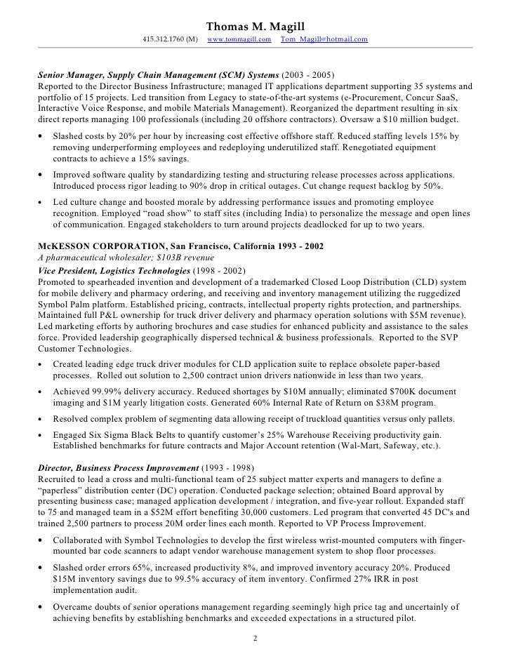 it infrastructure manager resumes