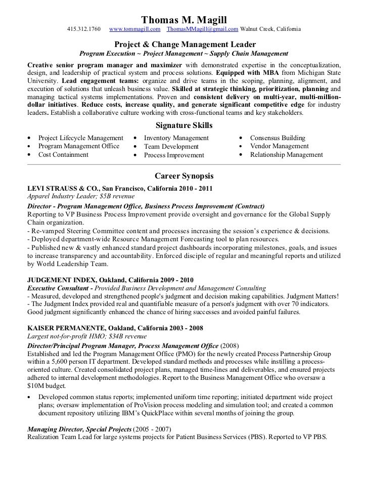 Scm Resume Sample - Magill Thomas Resume Projects Scm 2011 1 1 728