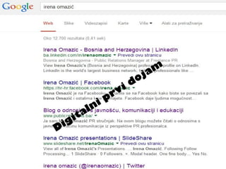 Digitalni prvi dojam 
 