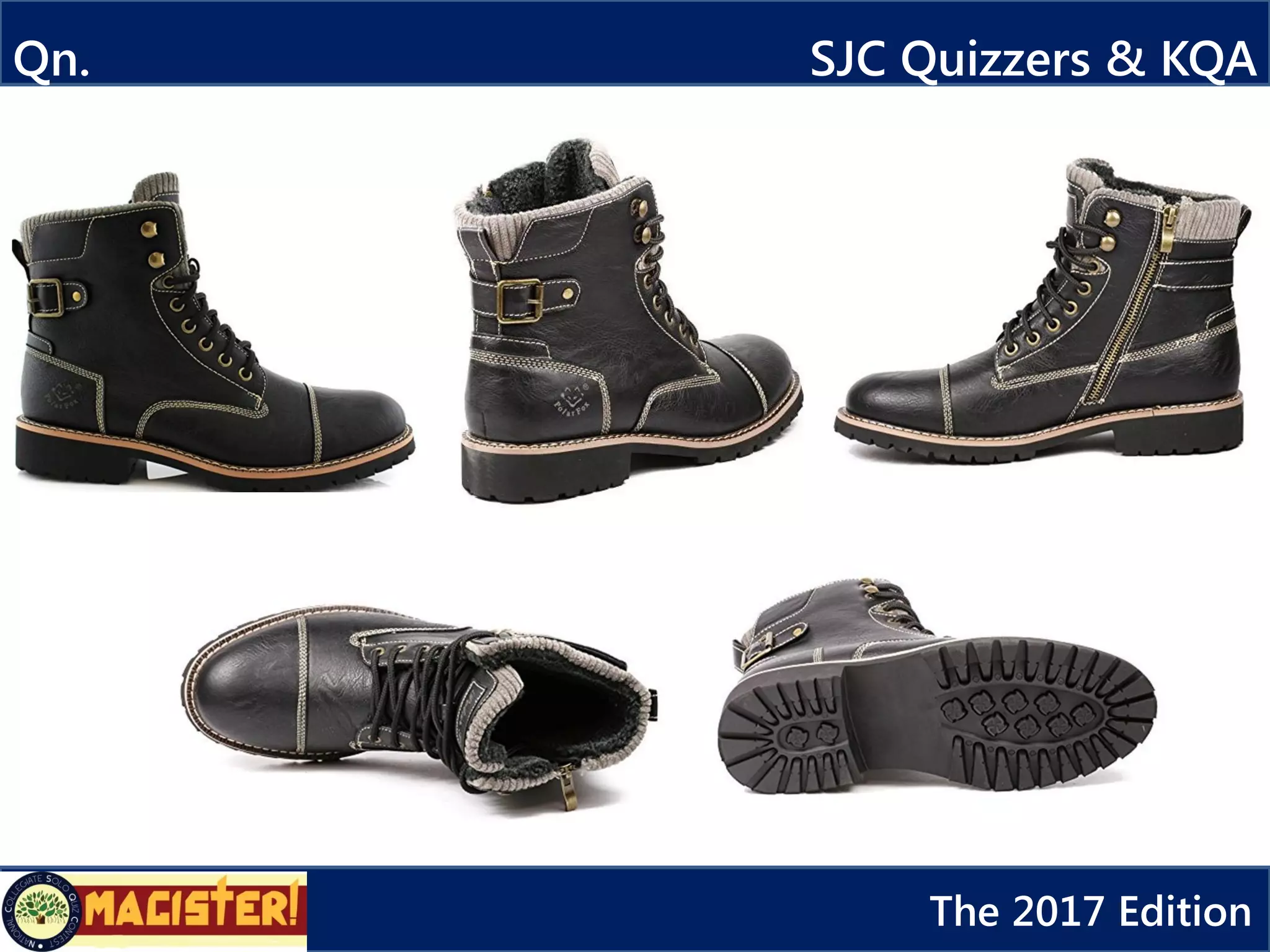 Qn. SJC Quizzers & KQA
The 2017 Edition
 