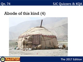A unit in plural (5)
Qn. 78 SJC Quizzers & KQA
The 2017 Edition
 
