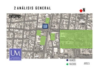 2 ANÁLISIS GENER AL
                                  N
ENTORNO




                         VANOS
                         VACIOS   ARQ 5
 