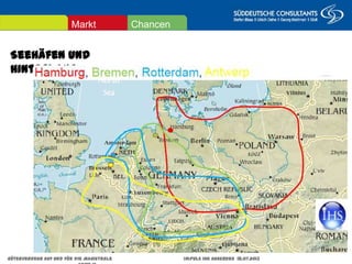 Augsburg/Dornbirn
25. November 2011
Seehäfen und Hinterland
ChancenMarkt
Güterverkehr auf und für die Magistrale Impuls IHK Augsburg 18.07.2013 Seite 12
 