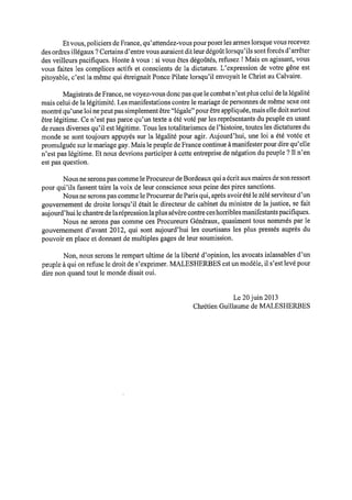 Tribune d'un magistrat indigné