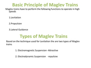 Maglev train | PPTX