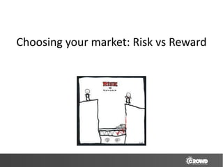 Choosing your market: Risk vs Reward
 