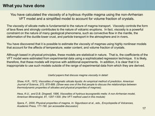 Magma viscosity | PDF