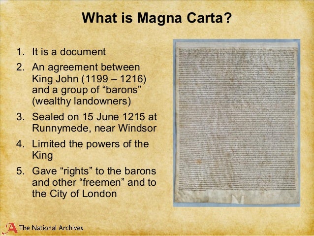 Magna carta lesson plan