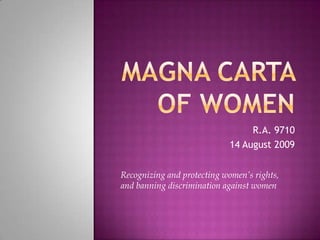 Magna carta of women