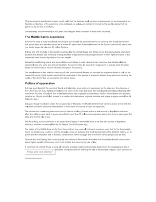 Magna cartas lessons for the me