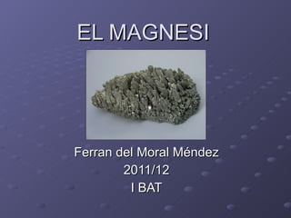 EL MAGNESI Ferran del Moral Méndez 2011/12 I BAT 