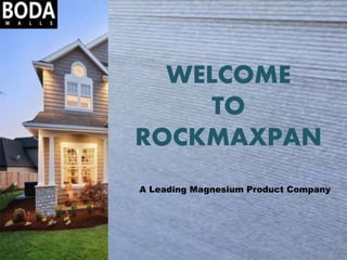 WELCOME
TO
ROCKMAXPAN
A Leading Magnesium Product Company
 