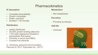 Magnesium sulfate | PPTX