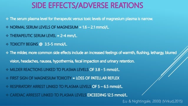 antidote for magnesium toxicity
