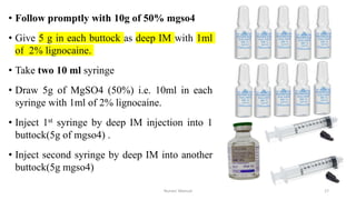 Magnesium sulfate during pregnancy | PPTX