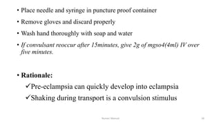 Magnesium sulfate during pregnancy | PPTX