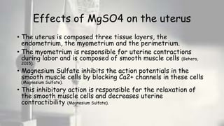 Magnesium sulfate use for preterm labor | PPTX