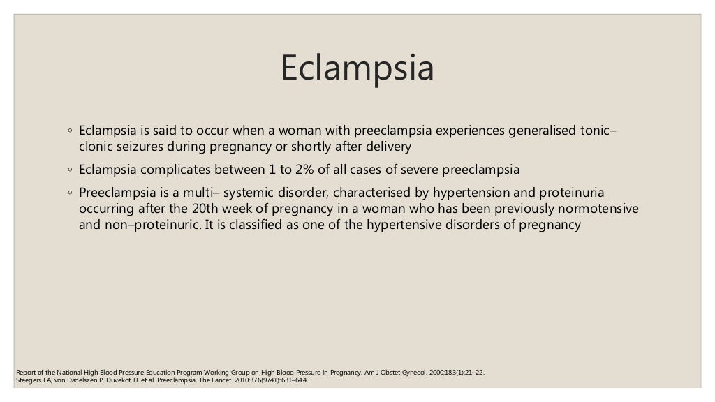 Magnesium Sulphate in Eclampsia
