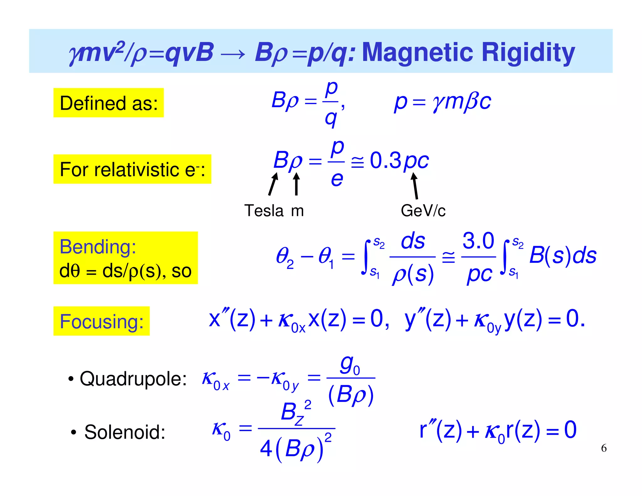 Magentic Rigidity Magnet basics | PDF