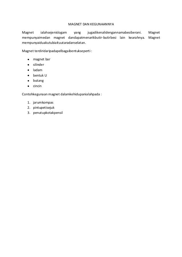 Kegunaan Magnet Pada Tanda Nama Sangkil