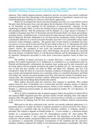 Magnetic field effect on mixed convection flow in a nanofluid under ...