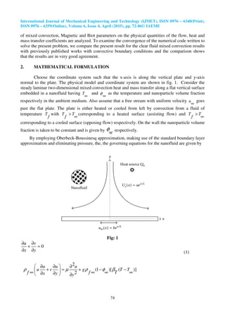 Magnetic field effect on mixed convection flow in a nanofluid under ...