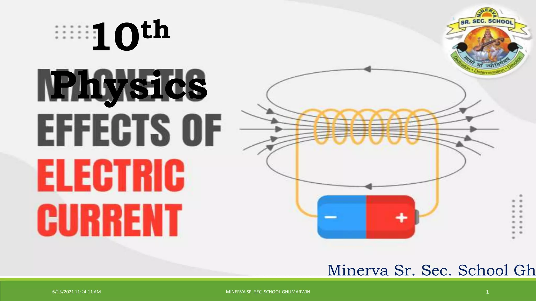 Magnetic Effects of Electric Current 10th Physics | PPTX