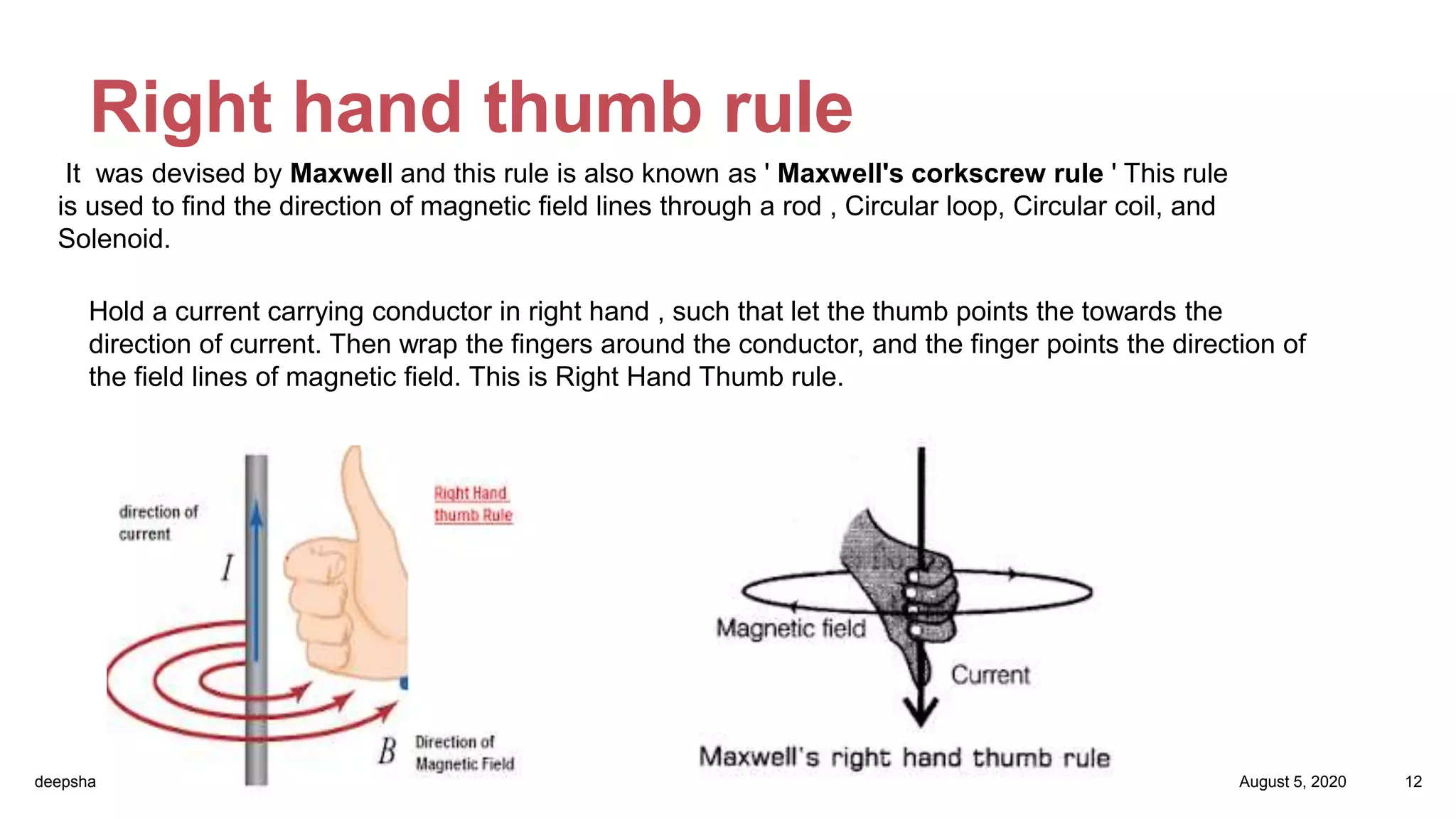 Magnetic effects of current class 10 th revised | PPTX