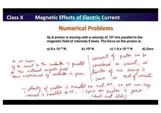 Magnetic effects of electric current class 10 notes | PDF