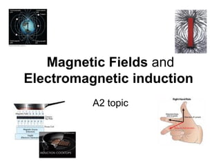 Magnetic Fields and
Electromagnetic induction
A2 topic
 