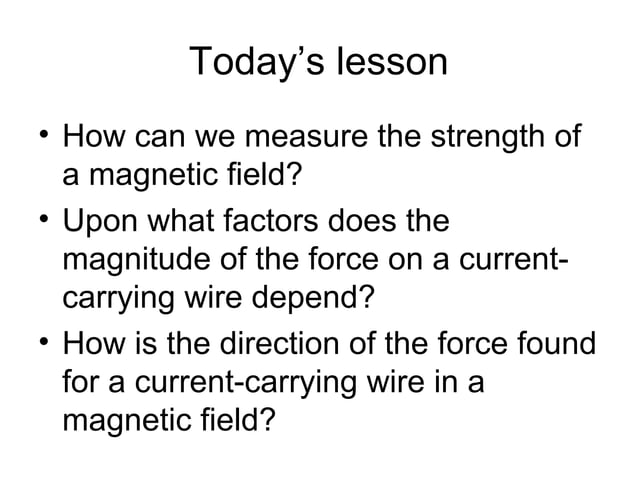 Magnetic Fields And Electromagnetic Induction Ppt