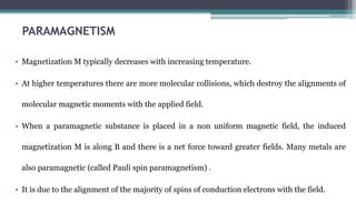 Paramagnetic Alignment Magnetic materials.pdfkkkkkkkkkkkkkkkkkkkkkkkkkkkk | PDF