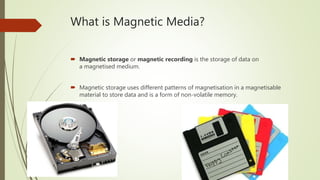 which is a magnetic storage medium