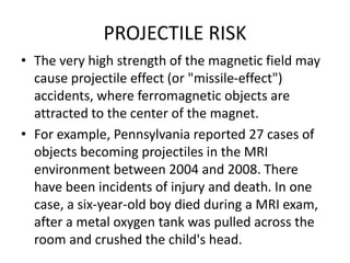 Introduction to Magnetic resonance imaging (mri) | PPTX
