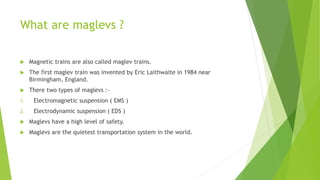 Magnetic trains | PPTX
