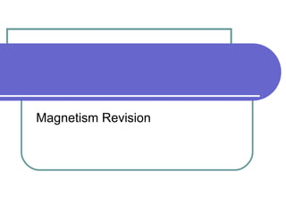 Magnetism Revision 
