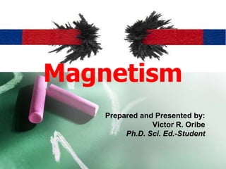 Magnetism
    Prepared and Presented by:
                Victor R. Oribe
         Ph.D. Sci. Ed.-Student
 
