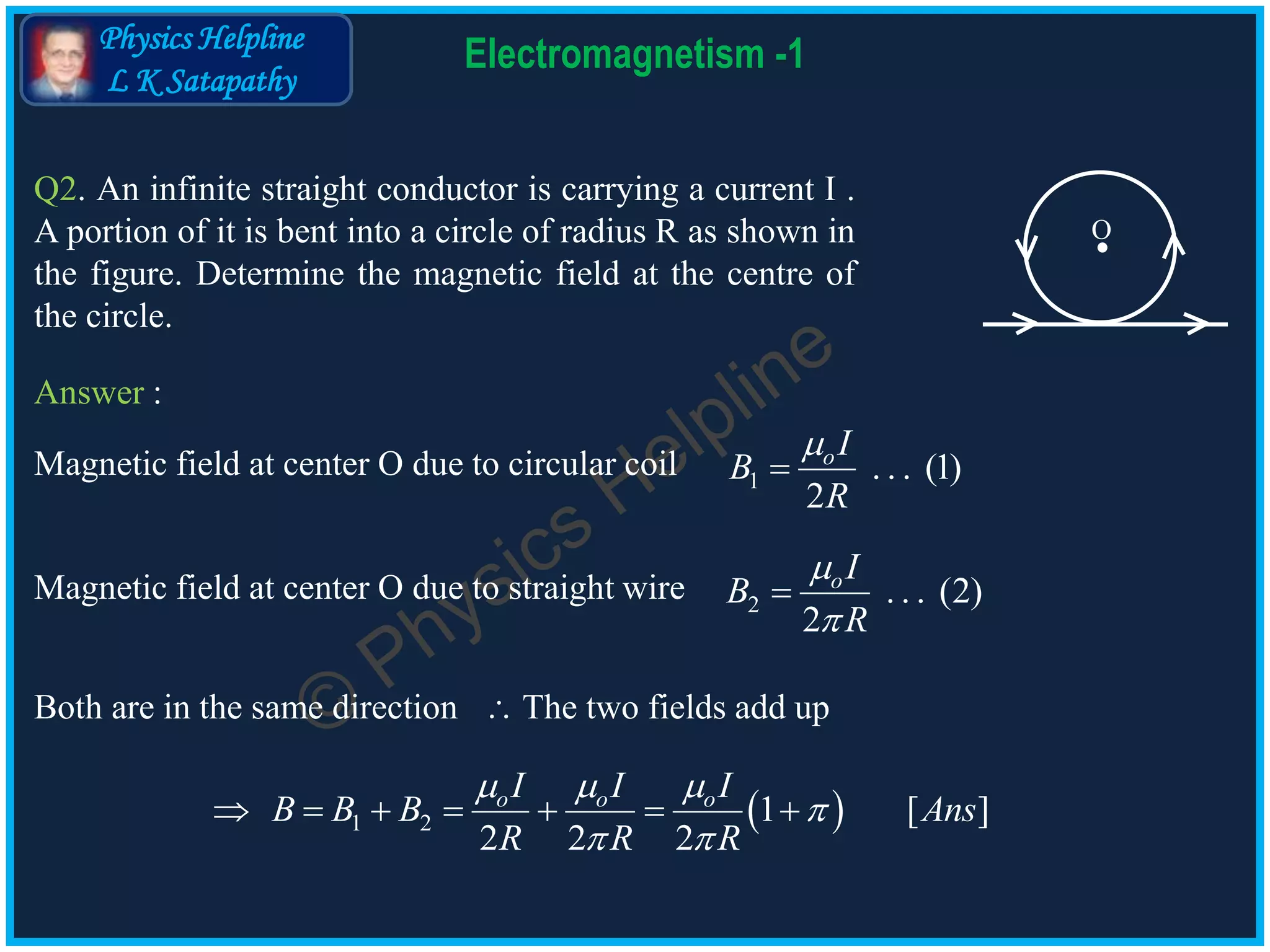 Qa Electromagnetism 1 Magnetic Field Lorentz Force Pptx
