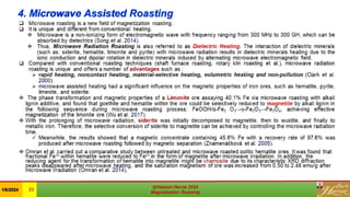 4. Microwave Assisted Roasting
 