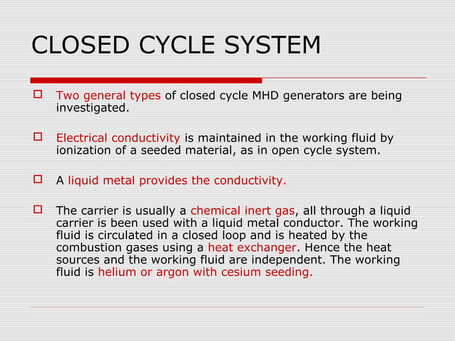 Magneto hydro-dynamic-power-generation-mhd | PPT