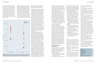 Technology Neuro Neuro Technology 
two example cases. An observer with 
some experience may well be able to 
identify the more atrophic medial tem-poral 
lobe areas in figure 3C. Looking 
at the same images from the feature 
extraction perspective, it becomes 
obvious that there are substantial differ-ences 
between both images, (e.g. 
regarding brightness, anatomy of the 
ventricles or differences in non-brain 
structures) that are unrelated to the 
diagnostic problem. Those are therefore 
a source of noise. 
the local GM volume and the reduced 
brightness in figure 3C can easily be 
identified by an automated method. 
Applying the support vector machine 
In practical terms, a linear kernel matrix 
is created from normalised GM seg-mented 
images. To this end, each MRI 
scan undergoes a pair-wise multiplica-tion 
with all other scans. Each element 
in the kernel matrix is therefore a dot 
product of two images. Intuitively, the 
kernel matrix can be viewed as a similar-ity 
measure among subjects belonging 
to a characterised group. Each scan is 
effectively treated as coordinate in a 
high dimensional space and the location 
is determined by the intensity value at 
each voxel. The images do not span the 
whole high dimensional space, but 
rather cluster in subspaces containing 
images that are very similar. This is one 
reason why image normalization into a 
standard space is an important prepro-cessing 
step. Good spatial normalization 
will tighten clustering and reduce 
dimensionality. 
The use of a support vector machine 
(SVM) for image classification is an 
example of a linear discrimination. In 
the basic model it is a binary classifier, 
which means it divides the space into 
which the MR images are distributed 
into two classes by identifying a separat-ing 
hyper-plane. In a simple two dimen-sional 
space, the boundary is repre-sented 
by a line, but is called a 
hyperplane in higher dimensional space. 
Fisher’s linear discriminate analysis or 
linear perceptrons can both identify lin-ear 
discriminant hyperplanes. However, 
the motivation behind using an SVM is 
that it uses the principle of ‘structural 
risk minimization’, which aims to find a 
hyperplane that maximizes the distance 
between training classes (see Figure 2). 
Intuitively, it can be seen that the opti-mal 
separating hyperplane (OSH) pro-duced 
by an SVM is defined by those 
voxels that are closest to the separating 
boundary between them, i.e., the voxels 
that are most ambiguous. These voxels 
are called the ‘support vectors’. Voxels 
Several strategies exist to reduce noise 
and extract relevant information. Most 
include a segmentation into grey matter 
(GM), white matter (WM) and cerebro-spinal 
fluid (CSF) followed by a spatial 
normalisation of the GM segment to a 
template. A separate ‘modulation’ step 
[1] ensures that the overall amount of 
each tissue class remains constant after 
normalization. The bottom row in figure 
3 depicts the same two cases as the top 
row but after applying the preprocessing 
steps. The brightness of a voxel now codes 
that are further away from a separating 
boundary are distinctively different, 
hence are not used to calculate the OSH. 
This fact suggests that adding more images 
to a training set will have little effect on an 
OSH if they are distant from it. 
After training, an OSH contains learned 
differences between classes – in our 
case, AD and control images. That infor-mation 
is then used to assign any new 
image to its appropriate class (leave-one- 
out method). This procedure itera-tively 
leaves successive images out of 
training for subsequent class assignation 
until each had been used in this way. 
This validation procedure ensures that a 
trained SVM can generalize and be used 
on scans that have never been presented 
to the SVM algorithm previously. 
Clinical applications 
We have recently shown that mild to 
moderately affected individuals with AD 
and controls can be correctly assigned to 
their respective group with an accuracy 
of 95% and a sensitivity of 100%, even 
when scans come from different scan-ners 
to those used to generate the dis-criminant 
model that differentiates the 
categories [11]. A similar accuracy was 
found when diagnosing two forms of 
dementia, AD and fronto-temporal lobar 
degeneration (FTLD), using such com-puter- 
based analyses [11]. This perfor-mance 
compares well to that achieved 
by experienced neuroradiologists [10] 
(see figure 4). Our preliminary analysis 
indicates that around 20 subjects per 
diagnostic group are required to achieve 
reasonably good performance [12]. 
Roadmap for future 
developments 
These results have a number of implica-tions 
that suggest a general adoption of 
computer-assisted methods for MRI 
scan-based dementia diagnosis should 
be seriously considered. The most 
important of these are: 
a) improving diagnosis in places where 
trained neuroradiologists or cognitive 
neurologists are scarce; 
b) increasing speed of diagnosis without 
compromising accuracy by eschewing 
lengthy specialist investigations; and 
c) recruitment of clinically-homogeneous 
patient populations for pharmacologi-cal 
trials. The following steps should be 
taken before wide application: 
1. Establishment of precise classifica-tion 
techniques with well-estab-lished 
test criteria such as sensitivity 
and specificity values for each dis-ease 
and the question under study. 
2. Creation of a large database with 
cases from a high number of disor-ders 
diagnosed with certainty. 
3. Further optimisation of the ability to 
combine data from different scan-ners. 
Despite encouraging results, 
scanner differences have effects on 
imaging [17] and should be corrected 
if possible. 
4. Comparison of present gold stan-dard 
methods for MRI-based classifi-cation 
methods and examination of 
combinations of methods. 
5. Conclusion as to whether classifi-cation 
methods are capable of 
creating new gold standards, given 
limited resources. 
6. Implementation of all required 
image processing steps on the MRI 
console to facilitate integration into 
the clinical workflow. 
Accuracy [%] 
Radiologist 
SVM 
AD vs. controls AD vs. FTLD 
100,00 
90,00 
80,00 
70,00 
60,00 
4 Diagnostic accuracy of radiologists compared to an SVM when separating Alzheimer’s Disease 
(AD) from either healthy controls or cases with fronto-temporal lobar degeneration (FTLD). 
4 
References 
1 Ashburner J, Friston KJ (2000) Voxel-based mor-phometry– 
the methods. Neuroimage 11:805-821. 
2 Barnes J et al. (2004) Differentiating AD from aging 
using semiautomated measurement of hippo-campal 
atrophy rates. Neuroimage 23:574-581. 
3 Davatzikos C et al. (2008) Detection of prodromal 
Alzheimer's disease via pattern classification of 
magnetic resonance imaging. Neurobiol Aging 
29:514-523. 
4 Davatzikos C et al. (2009) Longitudinal progres-sion 
of Alzheimer's-like patterns of atrophy in 
normal older adults: the SPARE-AD index. Brain 
132:2026-2035. 
5 Duchesnay E et al. (2007) Classification based on 
cortical folding patterns. IEEE Trans Med Imaging 
26:553-565. 
6 Fan Y et al. (2006) Diagnosis of Brain Abnormality 
Using both Structural and Functional MR Images. 
Conf Proc IEEE Eng Med Biol Soc 1:1044-1047. 
7 Fan Y et al. (2007) Multivariate examination 
of brain abnormality using both structural and 
functional MRI. Neuroimage 36:1189-1199. 
8 Ferri CP et al. (2005) Global prevalence of 
dementia: a Delphi consensus study. Lancet 
366:2112-2117. 
9 Fox NC, Schott JM (2004) Imaging cerebral 
atrophy: normal ageing to Alzheimer's disease. 
Lancet 363:392-394. 
10 Klöppel S et al. (2008a) Accuracy of dementia dia-gnosis: 
a direct comparison between radiologists 
and a computerized method. Brain 131:2969-2974. 
11 Klöppel S et al. (2008b) Automatic classification 
of MR scans in Alzheimer's disease. Brain 
131:681-689. 
12 Klöppel S et al. (2009) A plea for confidence 
intervals and consideration of generalizability in 
diagnostic studies. Brain 132:e102. 
13 Lerch JP et al. (2008) Automated cortical thickness 
measurements from MRI can accurately separate 
Alzheimer's patients from normal elderly controls. 
Neurobiol Aging 29:23-30. 
14 McKhann G et al. (1984) Clinical diagnosis of 
Alzheimer's disease: report of the NINCDS-ADRDA 
Work Group under the auspices of Department of 
Health and Human Services Task Force on 
Alzheimer's Disease. Neurology 34:939-944. 
15 Mourao-Miranda J et al. (2005) Classifying brain 
states and determining the discriminating 
activation patterns: Support Vector Machine on 
functional MRI data. Neuroimage 28:980-995. 
16 Petersen RC et al. (2001) Current concepts in mild 
cognitive impairment. Arch Neurol 58:1985-1992. 
17 Stonnington CM et al. (2008) Interpreting scan 
data acquired from multiple scanners: a study with 
Alzheimer's disease. Neuroimage 39:1180-1185. 
18 Teipel SJ et al. (2007a) Multivariate deformation-based 
analysis of brain atrophy to predict Alz-heimer's 
disease in mild cognitive impairment. 
Neuroimage 38:13-24. 
19 Teipel SJ et al. (2007b) Multivariate network 
analysis of fiber tract integrity in Alzheimer's 
disease. Neuroimage 34:985-995. 
20 Vemuri P et al. (2008a) Alzheimer's disease 
diagnosis in individual subjects using structural 
MR images: Validation studies. Neuroimage 
39:1186-1197. 
21 Vemuri P et al. (2008b) Antemortem MRI based 
Structural Abnormality iNDex (STAND)-scores 
correlate with postmortem Braak neurofibrillary 
tangle stage. Neuroimage 42:559-567. 
22 Wahlund LO et al. (2005) Evidence-based 
evaluation of magnetic resonance imaging as a 
diagnostic tool in dementia workup. Top Magn 
Reson Imaging 16:427-437. 
Contact 
Stefan Klöppel, MD 
Brain Imaging 
Freiburg University 
Breisacher Str. 64 
79106 Freiburg 
Germany 
Email: 
stefan.kloeppel@uniklinik-freiburg.de 
52 MAGNETOM Flash 1/2011 · www.siemens.com/magnetom-world MAGNETOM Flash · 1/2011 · www.siemens.com/magnetom-world 53 
 