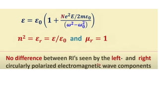Magneto optic effect