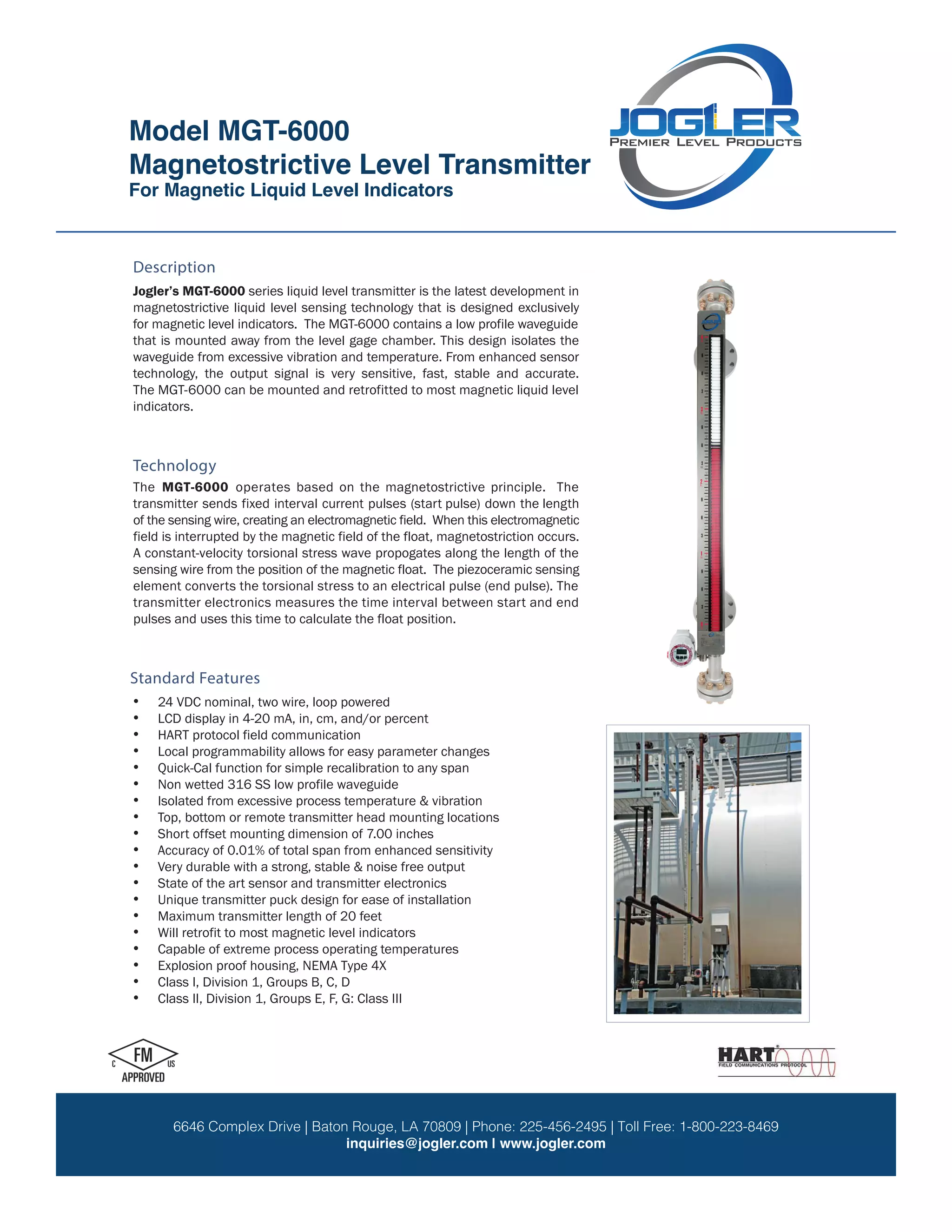 Magnetostrictive level transmitter added to magnetic level gauge | PDF