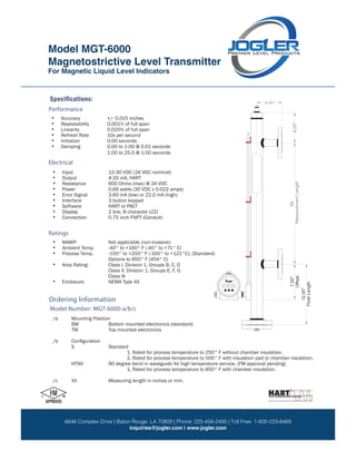 Magnetostrictive level transmitter added to magnetic level gauge | PDF