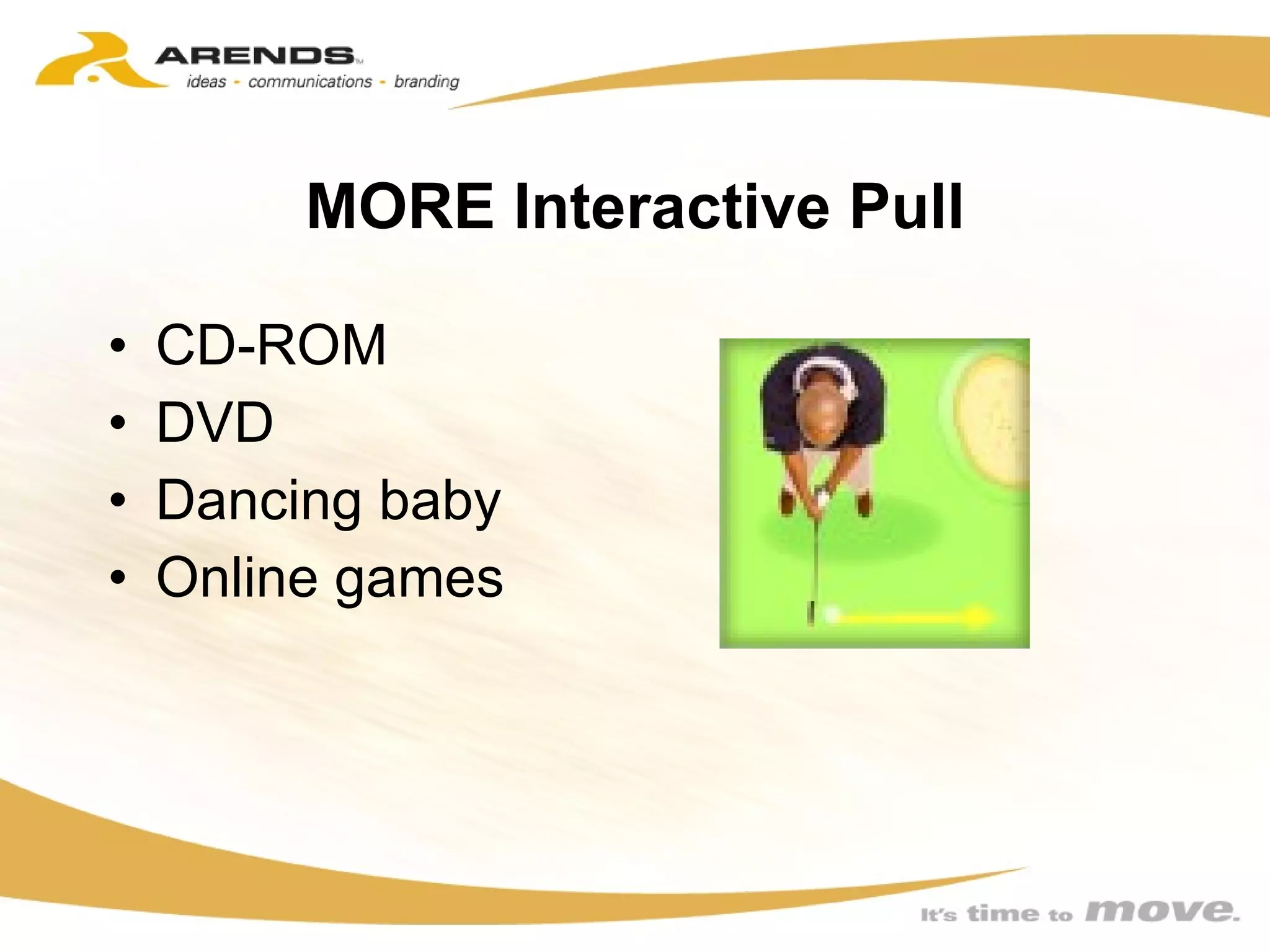 MORE Interactive Pull CD-ROM DVD Dancing baby Online games 