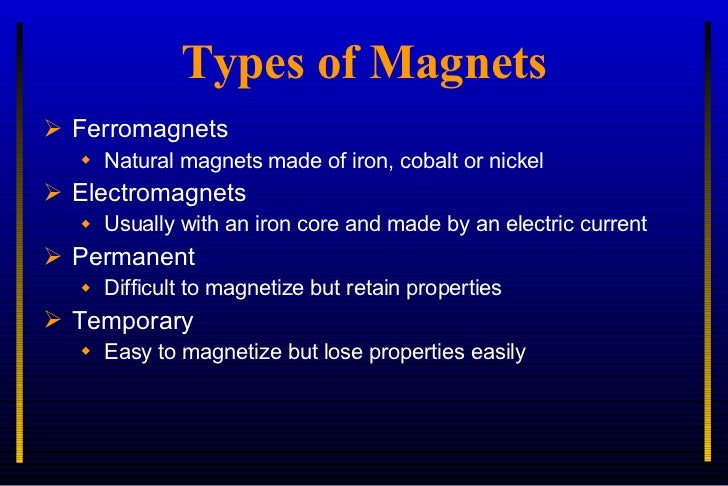 what are magnets made from